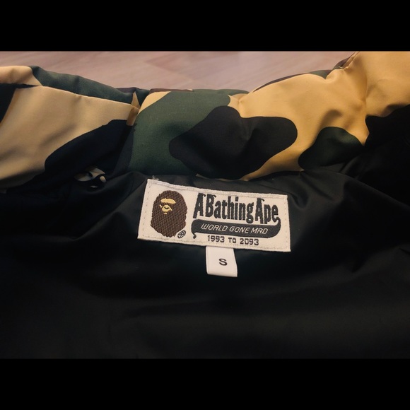 NWT HTF LE A Bathing Ape BAPE Puffy Bomber Jacket - Picture 7 of 8